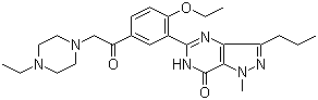 Acetildenafil molecular structure (CAS 831217-01-7)