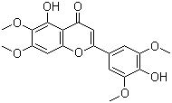 4',5-二羟基-3',5',6,7-四甲氧基黄酮分子结构 (CAS 83133-17-9)