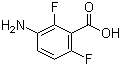 结构式 CAS# 83141-11-1, 3-氨基-2,6-二氟苯甲酸