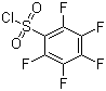 structure of CAS# 832-53-1, Pentafluorobenzenesulfonyl chloride;2,3,4,5,6-Pentafluorobenzenesulfonyl chloride