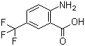 结构式 CAS# 83265-53-6, 2-氨基-5-三氟甲基苯甲酸