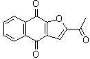 2-乙酰基呋喃并-1,4-萘醌分子结构 (CAS 83280-65-3)
