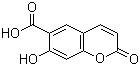 7-羟基香豆素-6-羧酸分子结构 (CAS 833-52-3)