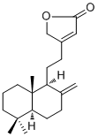 8(17),13-Labdadien-15,16-olide molecular structure (CAS 83324-51-0)