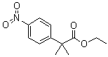 结构式 CAS# 83397-45-9, 2-(4-硝基苯基)-2-甲基丙酸乙酯