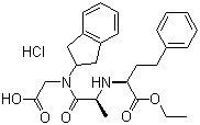 Delapril hydrochloride molecular structure (CAS 83435-67-0)