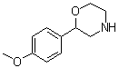 structure of CAS# 83555-74-2, 2-(4-Methoxyphenyl)morpholine