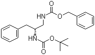 [(2R)-2-[[(tert-Butoxy)carbonyl]amino]-3-phenylpropyl]carbamic acid benzyl ester molecular structure (CAS 835916-04-6)