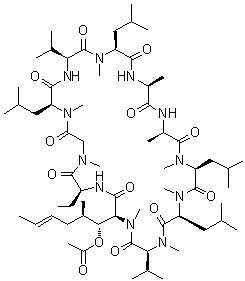 O-Acetylcyclosporin A molecular structure (CAS 83602-41-9)