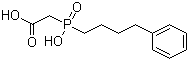 ((4-Phenylbutyl)hydroxyphosphoryl)acetic acid molecular structure (CAS 83623-61-4)