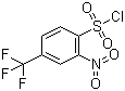 2-Nitro-4-(trifluoromethyl)benzenesulfonyl chloride molecular structure (CAS 837-95-6)