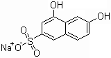 结构式 CAS# 83732-66-5, 2,8-二羟基萘-6-磺酸钠; 二羟基 G 盐