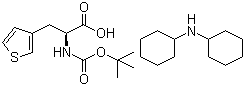 Boc-L-3-(3-Thienyl)alanine dicyclohexylamine salt molecular structure (CAS 83825-42-7)