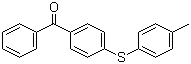 structure of CAS# 83846-85-9, 4-(4-Methylphenylthio)benzophenone;4-(p-Tolylthio)benzophenone; [4-[(4-methylphenyl)thio]phenyl](phenyl)methanone