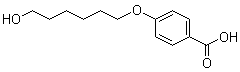 structure of CAS# 83883-25-4, 4-[(6-Hydroxyhexyl)oxy]benzoic acid;4-(6-Hydroxyhex-1-yloxy)benzoic acid; p-[(6-Hydroxyhexyl)oxy]benzoic acid