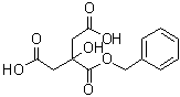 2-羟基-1,2,3-丙烷三羧酸 2-(苯基甲基)酯分子结构 (CAS 83948-68-9)