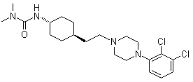 Cariprazine molecular structure (CAS 839712-12-8)