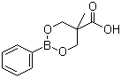 5-甲基-2-苯基-1,3,2-二氧硼杂环-5-甲酸分子结构 (CAS 839720-60-4)