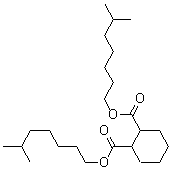 1,2-环己二甲酸二异辛酯分子结构 (CAS 84-71-9)