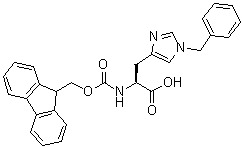 结构式 CAS# 84030-19-3, N-[芴甲氧羰基]-1-(苄基)-L-组氨酸