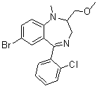 结构式 CAS# 84031-17-4, 美他西泮