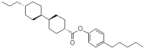 (trans,trans)-4'-Propyl-[1,1'-bicyclohexyl]-4-carboxylic acid 4-pentylphenyl ester molecular structure (CAS 84078-44-4)