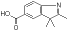 2,3,3-三甲基-3H-吲哚-5-羧酸分子结构 (CAS 84100-84-5)