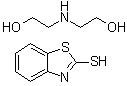 2-苯并噻唑硫醇二乙醇胺盐分子结构 (CAS 84145-29-9)