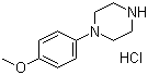1-(4-甲氧基苯基)哌嗪盐酸盐分子结构 (CAS 84145-43-7)