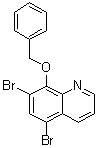 结构式 CAS# 84165-50-4, 8-苄氧基-5,7-二溴喹啉