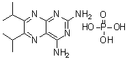 结构式 CAS# 84176-65-8, 6,7-双(1-甲基乙基)-2,4-蝶啶二胺磷酸盐