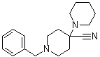 1'-Benzyl-[1,4'-bipiperidine]-4'-carbonitrile molecular structure (CAS 84254-97-7)