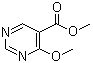 4-甲氧基-5-嘧啶羧酸甲酯分子结构 (CAS 84332-00-3)