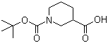 N-Boc-3-哌啶甲酸分子结构 (CAS 84358-12-3)