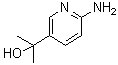 structure of CAS# 843643-03-8, 6-Amino-alpha,alpha-dimethyl-3-pyridinemethanol;2-(6-Amino-3-pyridyl)propan-2-ol; 2-(6-Aminopyridin-3-yl)propan-2-ol; 2-Amino-5-(1-hydroxy-1-methylethyl)pyridine