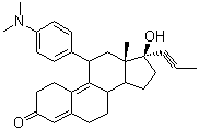 structure of CAS# 84371-65-3, Mifepristone;11b-[p-(Dimethylamino)phenyl]-17b-hydroxy-17-(1-propynyl)estra-4,9-dien-3-one