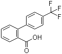 structure of CAS# 84392-17-6, 4-(Trifluoromethyl)-2'-biphenylcarboxylic acid;4'-(Trifluoromethyl)[1,1'-biphenyl]-2-carboxylic acid