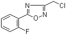 3-(Chloromethyl)-5-(2-fluorophenyl)-1,2,4-oxadiazole molecular structure (CAS 844499-00-9)