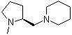 结构式 CAS# 84466-85-3, (S)-1-甲基-2-(哌啶甲基)吡咯烷