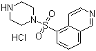 structure of CAS# 84468-24-6, 1-(5-Isoquinolinesulfonyl)piperazine hydrochloride;HA-100