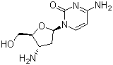 3'-氨基-2',3'-二脱氧胞苷分子结构 (CAS 84472-90-2)