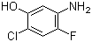 5-氨基-2-氯-4-氟苯酚分子结构 (CAS 84478-72-8)