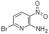 结构式 CAS# 84487-04-7, 6-溴-3-硝基吡啶-2-胺