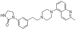 1-[3-[2-[4-(2-Methyl-5-quinolinyl)-1-piperazinyl]ethyl]phenyl]-2-imidazolidinone molecular structure (CAS 844903-58-8)