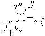 5-碘-1-(2,3,5-三-O-乙酰基-beta-D-阿拉伯呋喃糖基)-2,4(1H,3H)-嘧啶二酮分子结构 (CAS 84500-33-4)