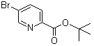 5-溴吡啶-2-羧酸叔丁酯分子结构 (CAS 845306-08-3)