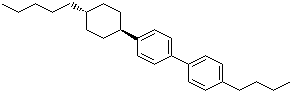结构式 CAS# 84540-36-3, 反式-4-丁基-4'-(4-戊基环己基)-1,1'-联苯