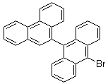 structure of CAS# 845457-53-6, 9-Bromo-10-(9-phenanthrenyl)-anthracene
