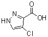 4-氯-1H-吡唑-3-羧酸分子结构 (CAS 84547-87-5)