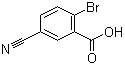 结构式 CAS# 845616-12-8, 2-溴-5-氰基苯甲酸